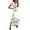 Womens dresses flowy dressy-White, variant on Guieoi Womens Dresses Plus Size Spring/Summer V-Neck Printed Split-Hem Casual Maxi Dress White M