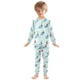 thumbnail image 6 of FORMRS Long Sleeve Top and Pants Pajama Set for Niños 2-Piece Sleepwear, Sizes 18M-8Y, Ice Hockey, 6 of 6