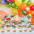 thumbnail image 4 of Topers para cupcakes de dinosaurios Mainivo, 32 piezas, decoración para fiestas, 4 of 6
