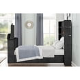 thumbnail image 2 of Modern Queen Bed With Fireplace In Headboard & Tv Stand Dark Color Elegant Heatless, 2 of 4