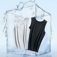 thumbnail image 4 of HSHMT Items Camisole Tops for Women Under $5 Airy Soft Comfy Ice Summer No Bra Loose Fit Wide Strap Under Shirt Workout Womens Tank Tops, 4 of 8