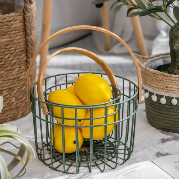 Organizador de canasta de almacenamiento de huevos, contenedor de almacenamiento , soporte de huevo, canasta de huevos de alambre de pollo, ce perfecl cesta de almacenamiento de huevos de pato