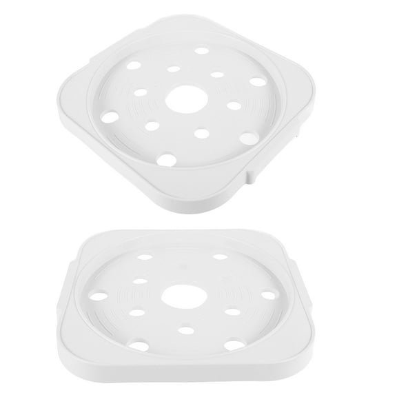 FRCOLOR  2 Pcs Propane Tank Holder Stand Gas Cylinder Bracket Truck White