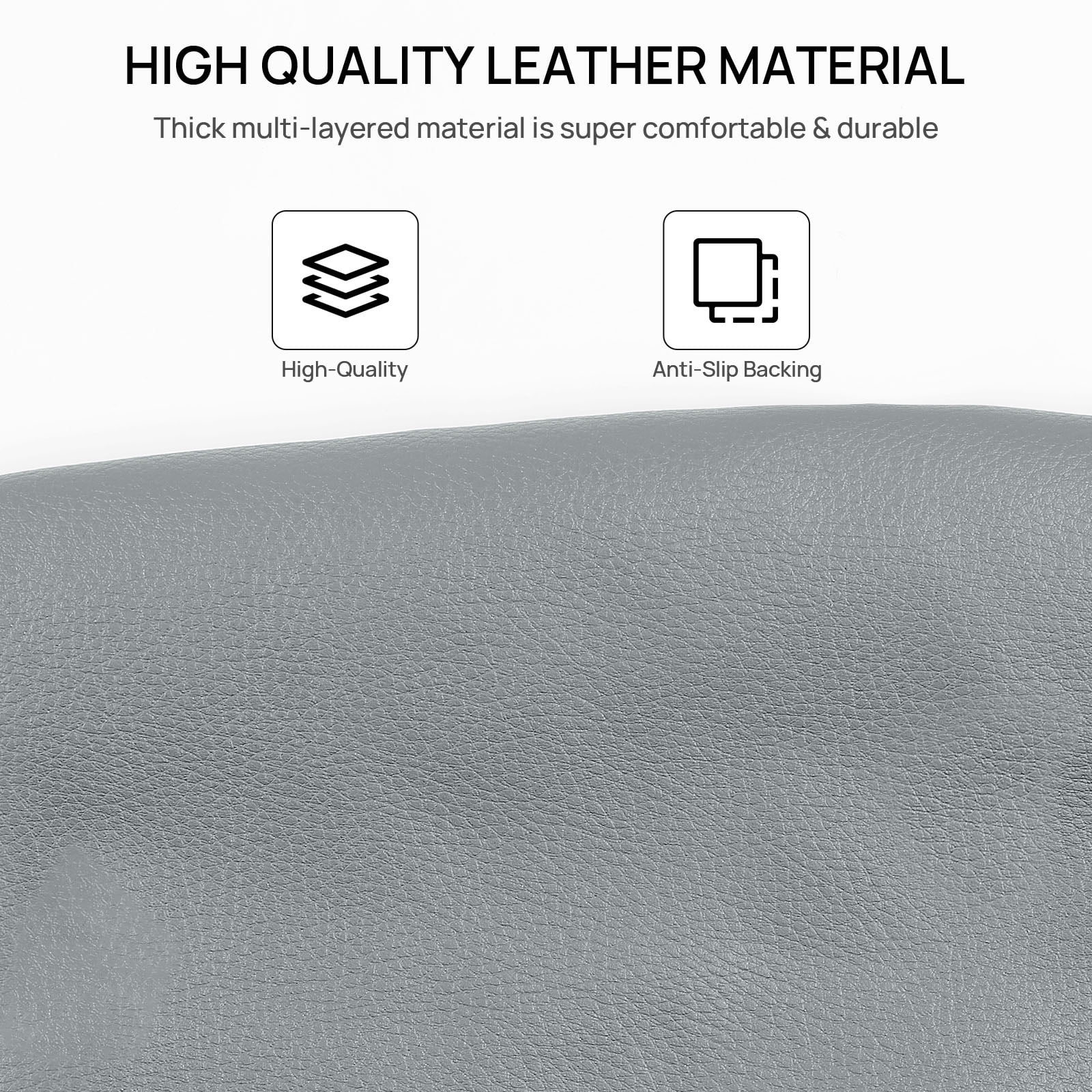 OTOEZ Universal PU Car Seat Cover Breathable 5 Seats Leather Full Set Waterproof Cushion for Sedan SUV Truck