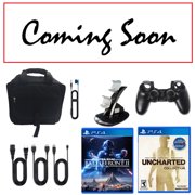 Playstation 4 1TB Limited Edition Star Wars Console with Nathan Drake Game and Accessories