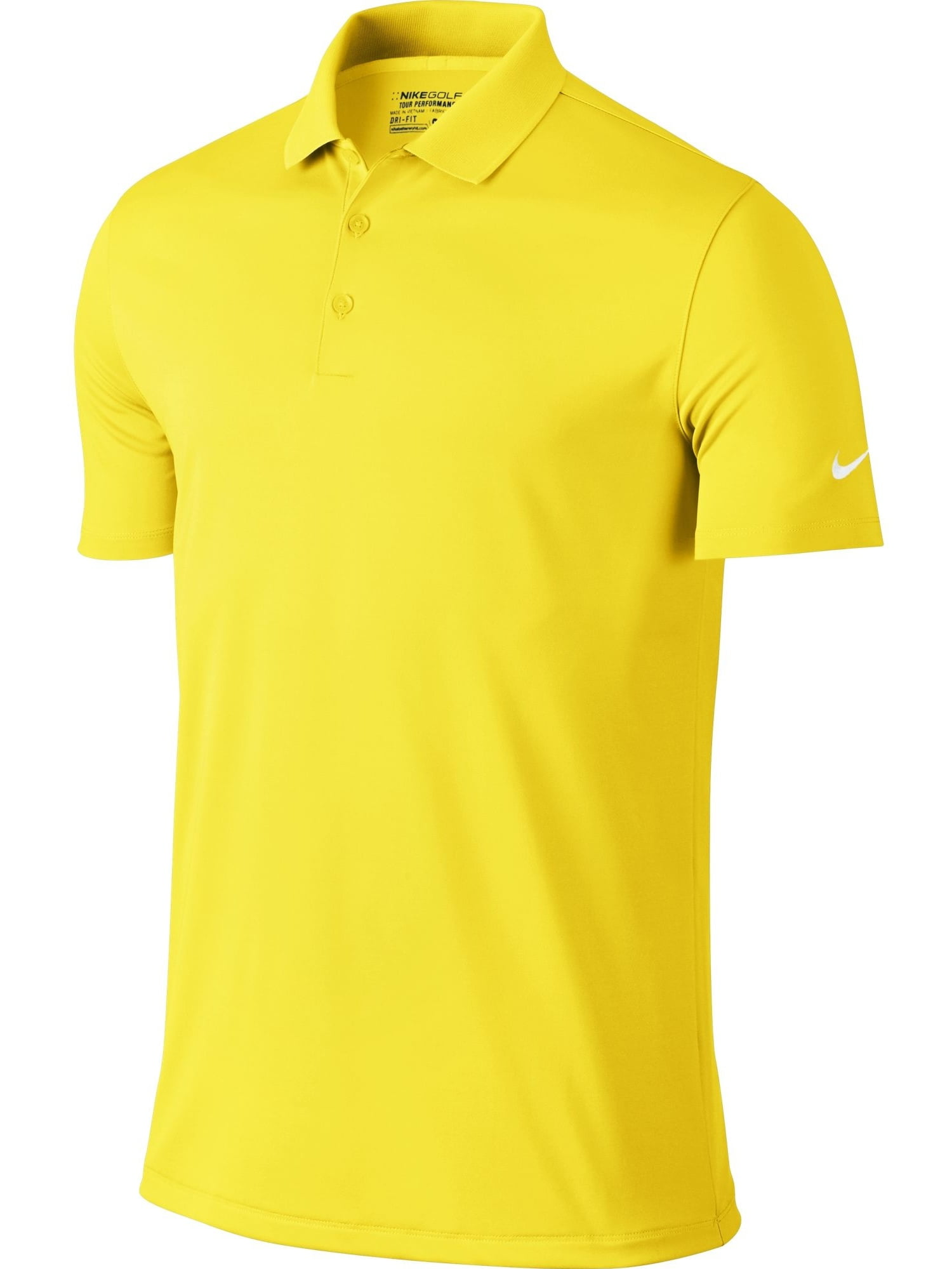 Nike Golf Victory Solid Polo (Yellow Strike/White) - Walmart.com