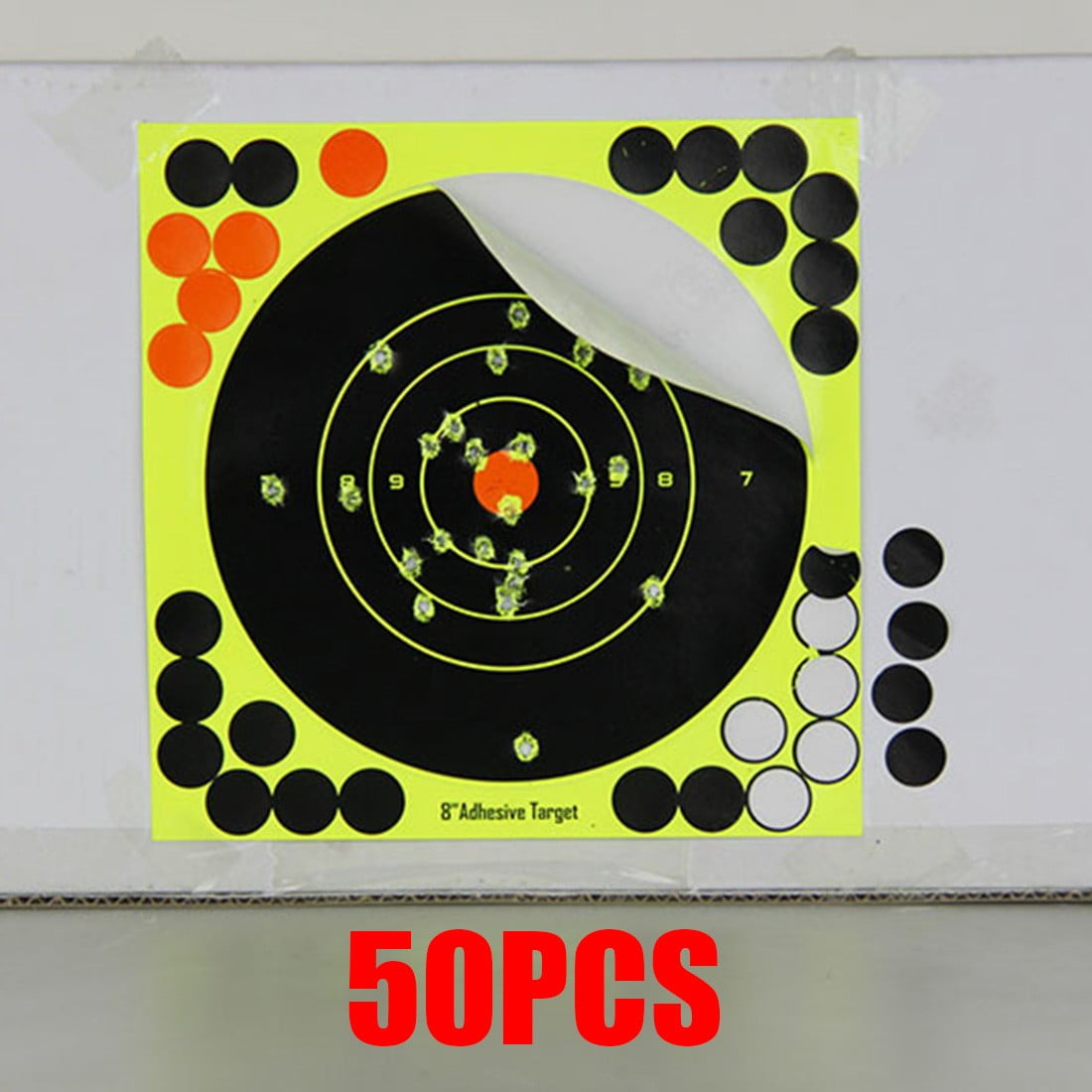 10-50x 8'' Sefl Adhesive Super Splatter Shooting Target for Hunting Exercise LOT 