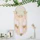 thumbnail image 4 of 2X Plumas de Flores Tejidas Atrapasueños Boho Macramé Colgante Atrapasueños DIY Campanas de Viento Arte de la Pared Decoración de la Boda, 4 of 5