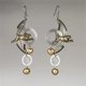 thumbnail image 4 of Pendientes colgantes de plata antigua para mujer y niña, de metal, estilo bohemio, estilo vintage, A19, 4 of 5