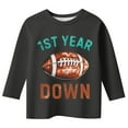 thumbnail image 3 of Tiijoy Toddler Girls Long Sleeve T-Shirt Football Print Crew Neck T Shirt, Sizes 2-3T, 3 of 4