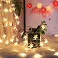 thumbnail image 3 of Guirnalda de luces LED con forma de estrella de 1,5 m, 3 m, 6 m y 10 m, para Navidad, fiestas, bodas, con pilas o alimentación por USB, para el hogar, 3 of 5