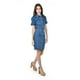 thumbnail image 2 of Vestido camisero de mezclilla Roman Fashion /Juvenil, 14501 (Azul medio) azul CH, 2 of 5