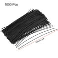 thumbnail image 2 of Metallic Twist Ties 150mm x 1mm Plastic Black Cable Cord Ties 1000pcs, 2 of 4