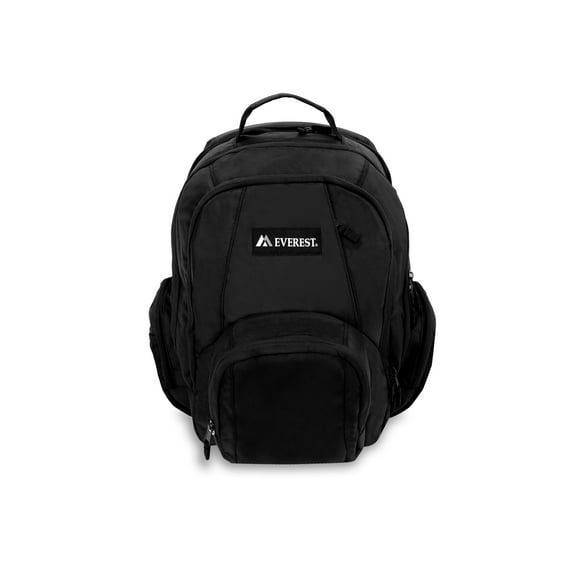 Everest 17.5" Transport Laptop Backpack, Black All Ages, Unisex BP100-BK, Carrier and Shoulder Book Bag for School, Work, Sports, and Travel