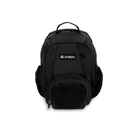 Everest 17.5 Transport Laptop Backpack Black All Ages Unisex BP100-BK Carrier and Shoulder Book Bag for School Work Sports and Travel
