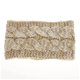 thumbnail image 1 of Jumpingount Diadema de invierno para mujer, calentadores de oídos, protector facial para mujeres, adolescentes y niñas Accesorio para el cabello Bronceado claro + blanco, 1 of 6
