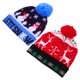 thumbnail image 2 of KAKOWELY 2 gorros navideños iluminados con luz LED, accesorio navideño, gorros navideños con luces LED, gorro navideño de punto, gorros decorativos., 2 of 5
