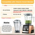 thumbnail image 6 of 48 oz Container with Compatible With A3500 A2500 A2300 A3300 VM0185 VM0185B V1200 X5 X4 X3 X2 Smart Blender replacement Pitcher, Replace 063852 63126 Container Jar, 6 of 8