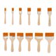 thumbnail image 1 of Pinceles para pintar de madera, pincel para pintura al óleo de 12 piezas, juego de pinceles planos grandes, pinceles para pintar, 1 of 5