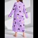 thumbnail image 5 of Camisón de Larga para Mujer, Estampado, Camiseta, Vestido de Dormir Púrpura 5XL, 5 of 9