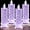 Purple Rose_4PCS, variant on Rose Shadow LED Flameless Candles, 4PCS Romantic Battery Operated Candles Led Pillar Candles for Valentines Anniversary Wedding Christmas Decorations
