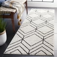 thumbnail image 2 of SAFAVIEH Adirondack Caitriona Geometric Squares Runner Rug, Light Grey/Black, 2'6" x 10', 2 of 11