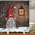 thumbnail image 2 of Cortina de ducha de gnomos navideños para baño, cortina de ducha feliz Navidad, cortina de ducha navideña de invierno estilo A 90*180 brillar Electrónica, 2 of 4