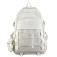 thumbnail image 1 of Solid Color Shoulder Bag Solid Color Student Pack for Laptop Book (Pink), 1 of 10