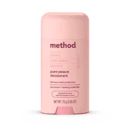 Method Body Aluminum Free Deodorant Pure Peace - 2.65 oz Pack of 4