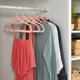 thumbnail image 5 of Isaac Mizrahi 30 Pack of Velvet Hangers in Blush, 5 of 8