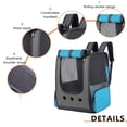 thumbnail image 2 of Mochila de viaje para gatos al aire libre, mochila portátil para mascotas, moda plegable para gatos y perros Hugtrwg Para estrenar, 2 of 6