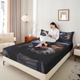 thumbnail image 4 of Homewish Football Print Boy Twin Sheet Sets 3pcs,Ball Game Twin Fitted Sheet Microfiber,Rugby Sport Gamer Breathable Flat Sheet,Breathable Home Decor, 4 of 7
