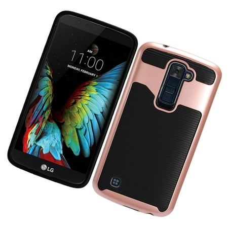LG K10 2016 case, LG K10 phone case, by Insten Slim Hybrid Hard PC/TPU Dual Layer Case Cover For LG K10 (Best Looking Pc Cases Under 50)