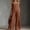 Coffee, variant on Women's Jumpsuit Solid Color Button Down Split Casual Wide Leg Pants Overalls Jumpsuits One Piece Rompers Sleeveless Jumpsuit for Women With Pockets Black XXXL