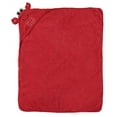 thumbnail image 4 of Luvable Friends Baby Boy Cotton Animal Face Hooded Towel, Lobster, One Size, 4 of 4