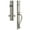 Satin Nickel, variant on Grandeur 850147 Fifth Avenue Solid Brass Rose Left Handed Dummy Full Plate "S" Grip