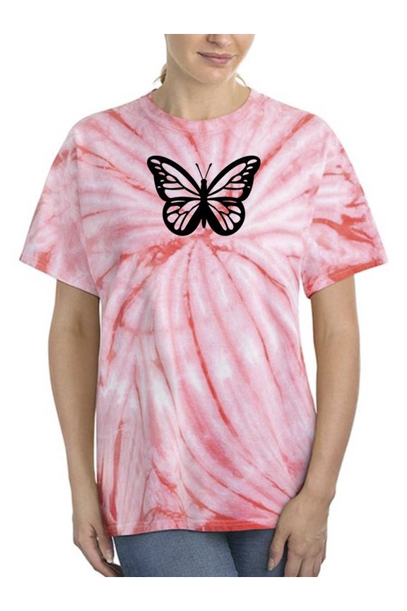 Monarch Butterfly Handdrawn Tie Dye Cyclone Women -Image by Shutterstock, Female Small