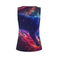 thumbnail image 5 of Lsque Cosmic Cat Psychedelic Journey Printed Workout Tank Tops for Women, Athletic Sports Tank Tops, Compression Sleeveless Dry Fit Shirts,Sleeveless Yoga Shirt-Large, 5 of 9