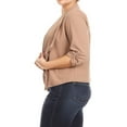 thumbnail image 3 of Women's Plus Size Casual 3/4 Sleeve Office Work Blazer Jacket, 3 of 5