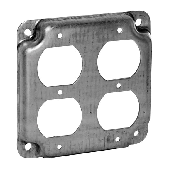 Raco 6132880 4 In. Square 2 Duplex Cover