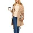 thumbnail image 4 of Gabardina Steve Madden de lana sintética con doble botonadura para mujer, 4 of 7