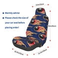 thumbnail image 3 of Wukai Bowling Ball And Flame Full Set Car Seat Covers with Soft Padding Universal Auto Front Seats Protector and Cushion Mat, 3 of 5