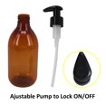 thumbnail image 3 of Botellas de loción con bomba de plástico zmybcpack, paquete de 8, 240 ml, color ámbar, 3 of 7