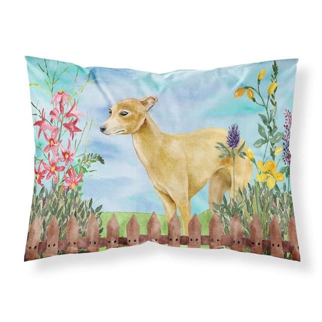 Carolines Treasures CK1260PILLOWCASE Italien Lévrier Ressort Tissu Taie d'Oreiller Standard