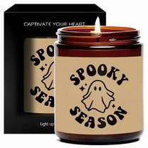 1Pc Halloween Scented Candle 5.3oz Soybean Wax Spooky Gift Idea For Women Men Mom Dad Grandma Friend Coworker Nurse Teacher Mentor Dentist Worker Pastor Boss Manager Unique Funny Essential Present