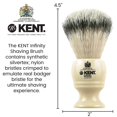 thumbnail image 2 of Brocha de afeitar Kent INF1 Infinity Ultra-Soft Silvertex, 2 of 8