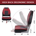 thumbnail image 2 of Folding Boat Seats, High Back Fishing Boat Seat, Comfortable Boat Chairs with Thick Sponge Padding and Hinge for Sightseeing Boat, Speedboat, 2 of 7