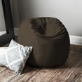 thumbnail image 4 of Jaxx Saxx 3 Foot Round Bean Bag w/ Removable Cover, Chocolate, 4 of 5