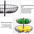 thumbnail image 3 of Matsuzay Estante de frutas elegante y que ahorra espacio para organizar frutas Cestas de frutas y verduras Cestas de frutas Juegos de accesorios de baño blanco, 3 of 6