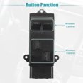 thumbnail image 4 of Interruptor de ventanilla eléctrica Unique Bargains para Chrysler Town & Country 1996-2000 Negro, 4 of 7